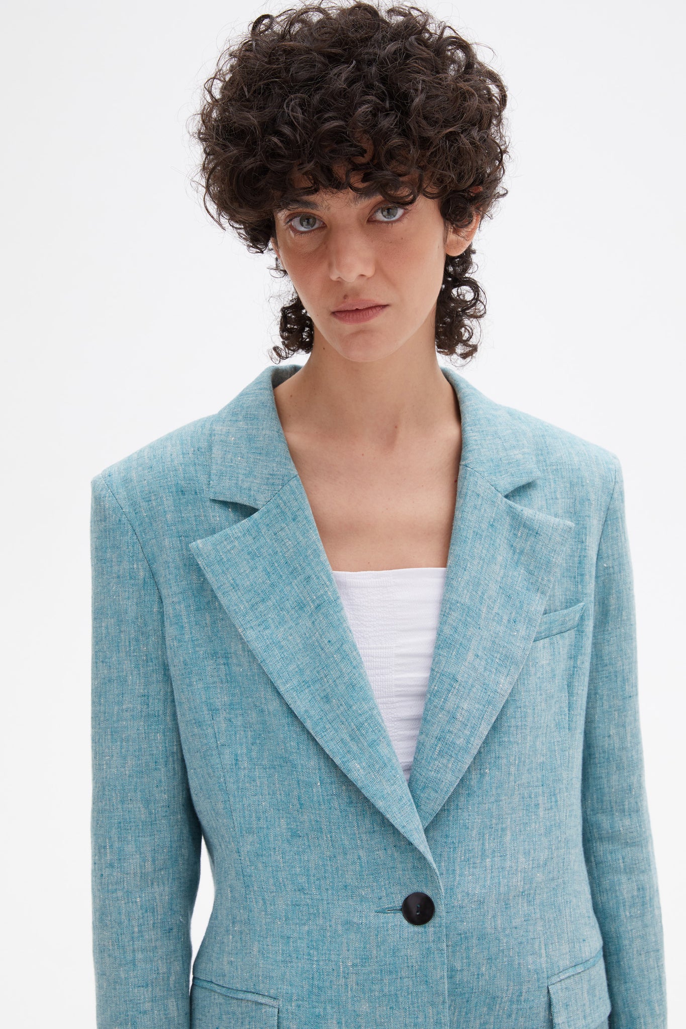 Brandi blazer green coral