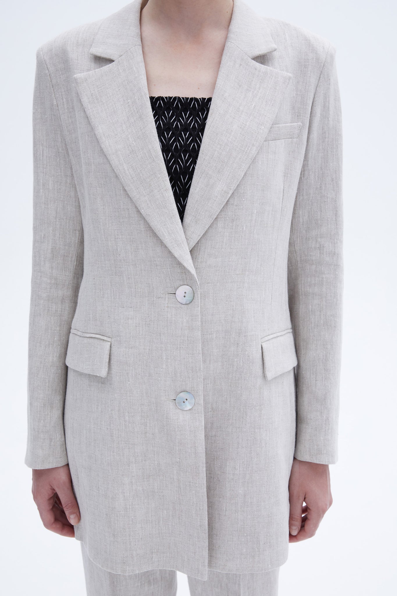 Brandi blazer classic linen